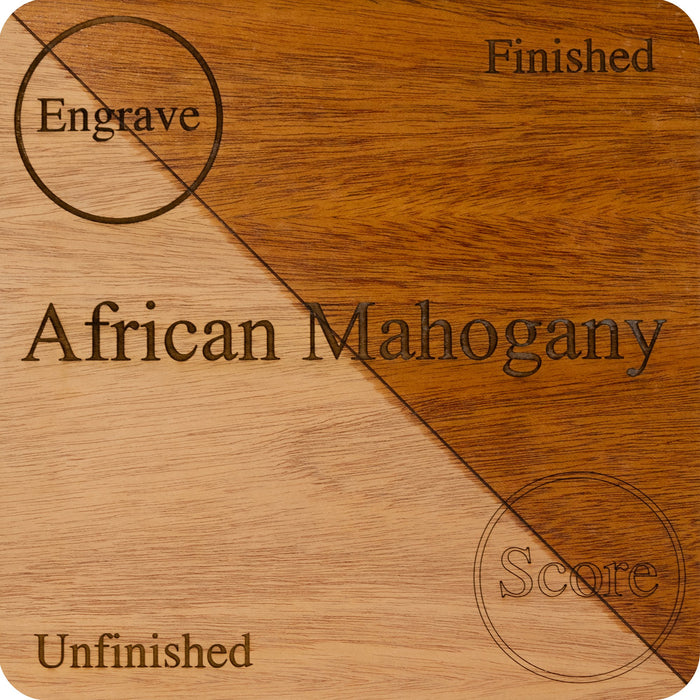 Mahogany, African 1/4 Single Sided Unfinished