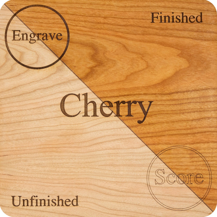 Cherry 1/4 Single Sided Unfinished