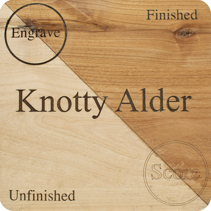 Alder, Knotty 1/4 Double Sided Unfinished