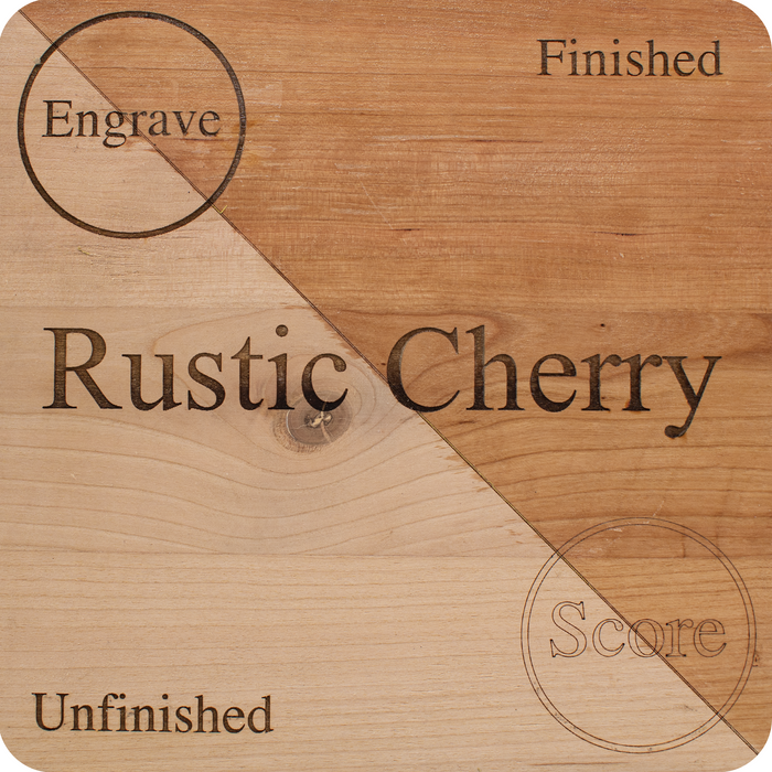 Rustic Cherry 1/4 Double Sided Unfinished