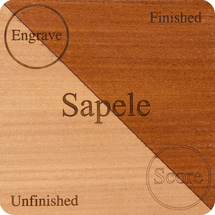 Sapele 1/4 Double Sided Unfinished