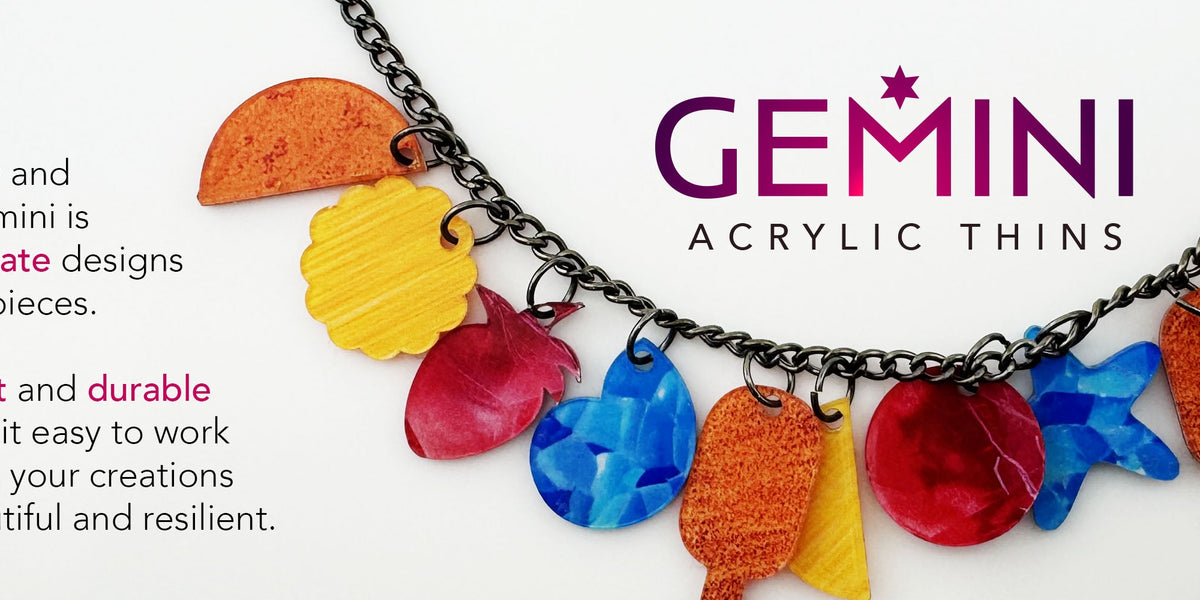 Gemini Thin Acrylic | Double-Sided Laser Acrylic for Jewelry