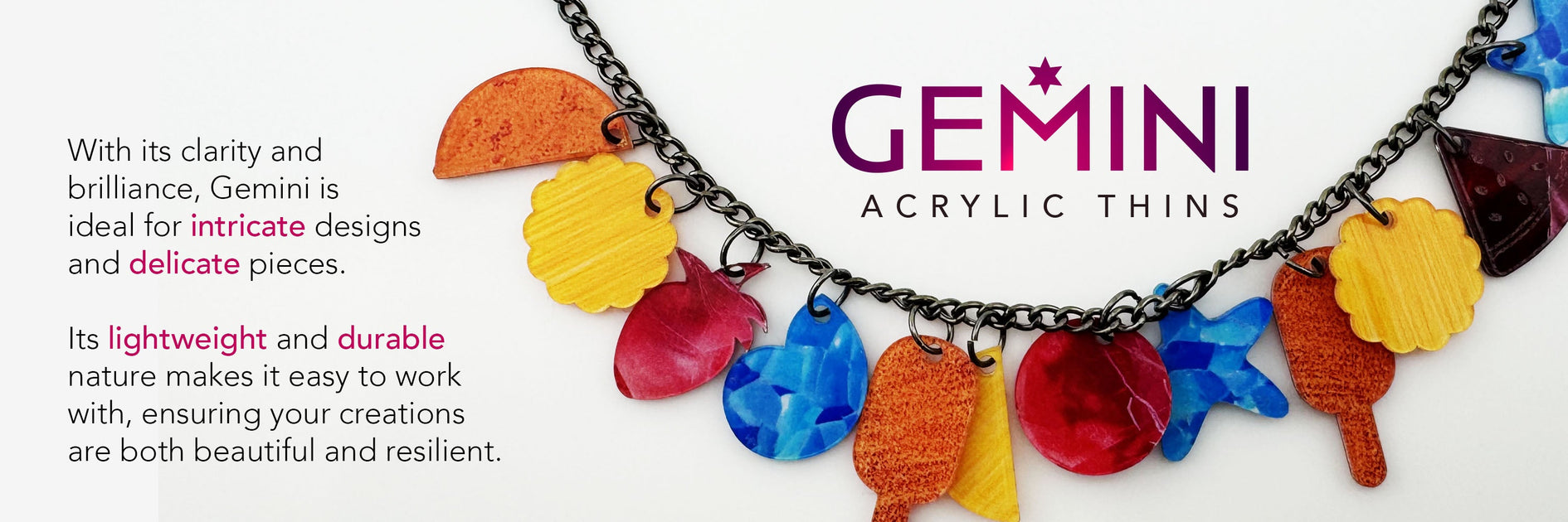手品 レアデック gemini6色 Gemini Thin Acrylic | Double-Sided Laser Acrylic for Jewelry