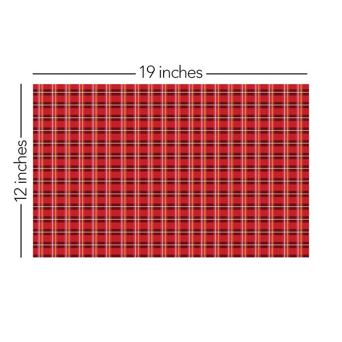 045/ Red and Gold Plaid COLORboard