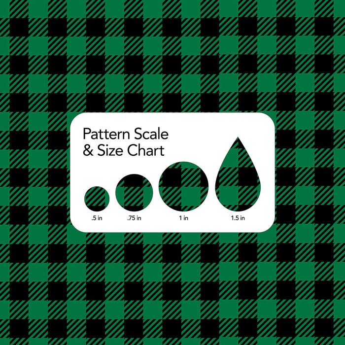 047/ Black and Green Buffalo Plaid COLORboard