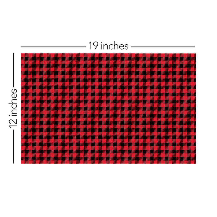 048/ Black and Red Buffalo Plaid COLORboard