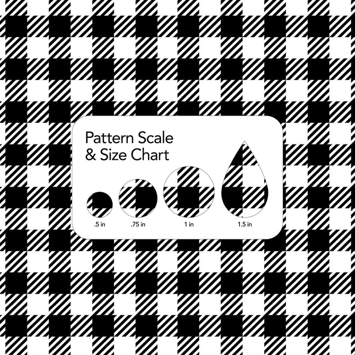051/ Black and White Buffalo Plaid COLORboard
