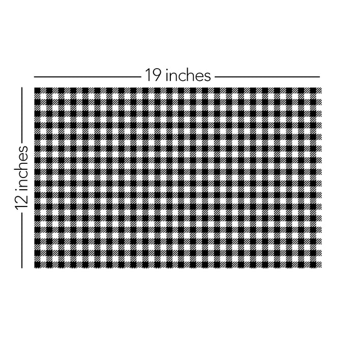 051/ Black and White Buffalo Plaid COLORboard
