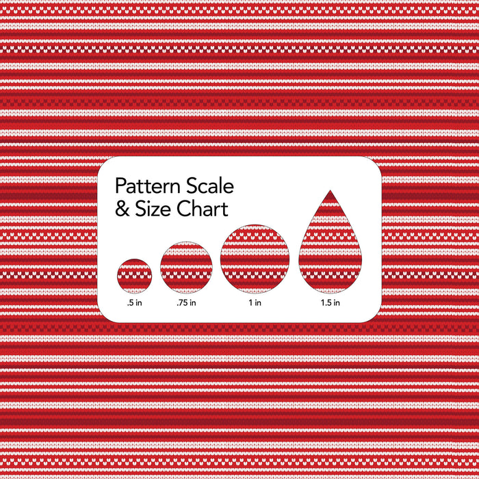053/ Red Stripes Ugly Christmas Sweater COLORboard