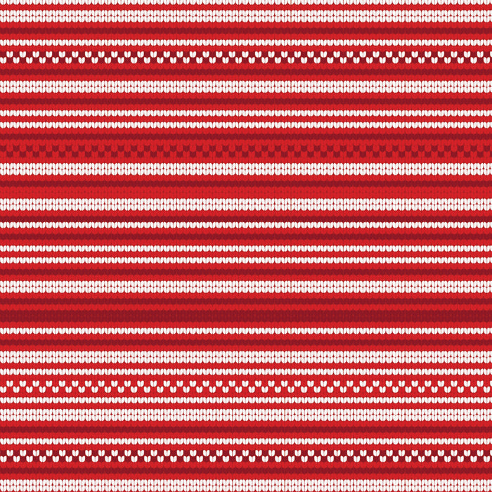 053/ Red Stripes Ugly Christmas Sweater COLORboard