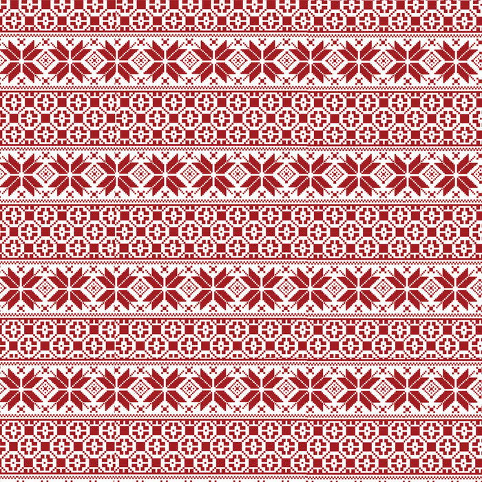 054/ Red Snowflakes Ugly Christmas Sweater COLORboard