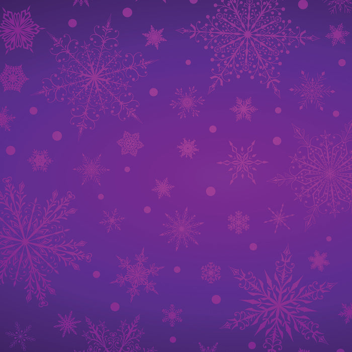 072/ Elegant Snowflakes Purple COLORboard