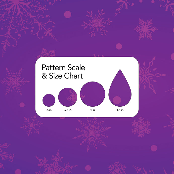 072/ Elegant Snowflakes Purple COLORboard