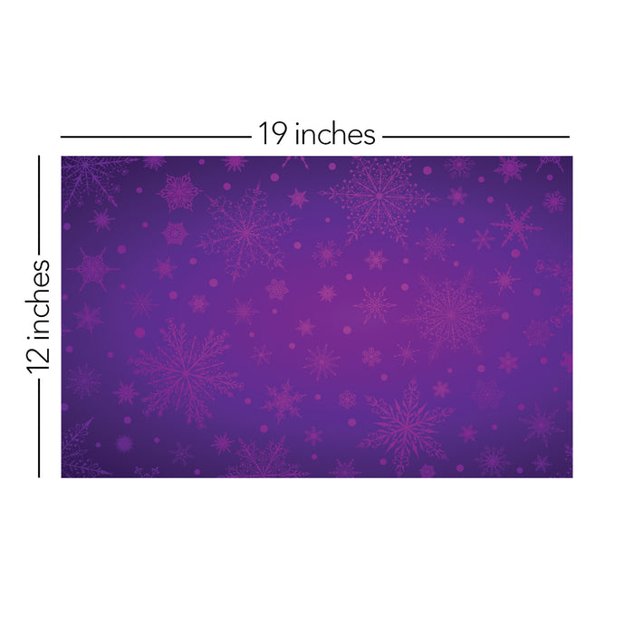 072/ Elegant Snowflakes Purple COLORboard