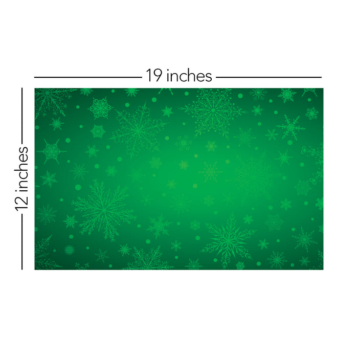 073/ Elegant Snowflakes Green COLORboard