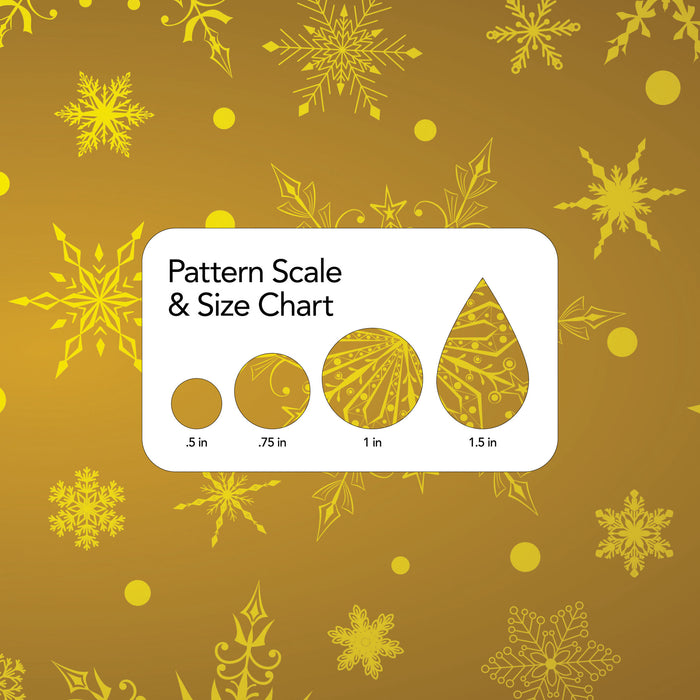 074/ Elegant Snowflakes Gold COLORboard