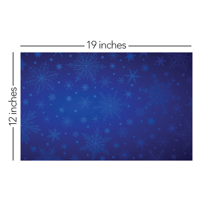 075/ Elegant Snowflakes Blue COLORboard