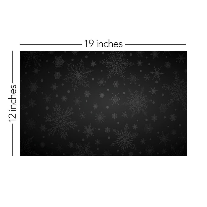 076/ Elegant Snowflakes Black COLORboard