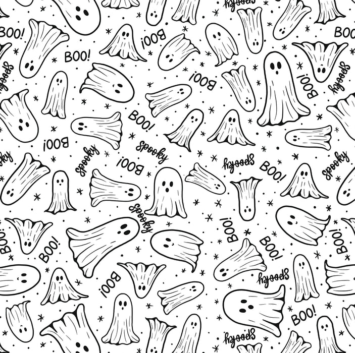093/ Samantha's Doodles B&W Ghosts COLORboard