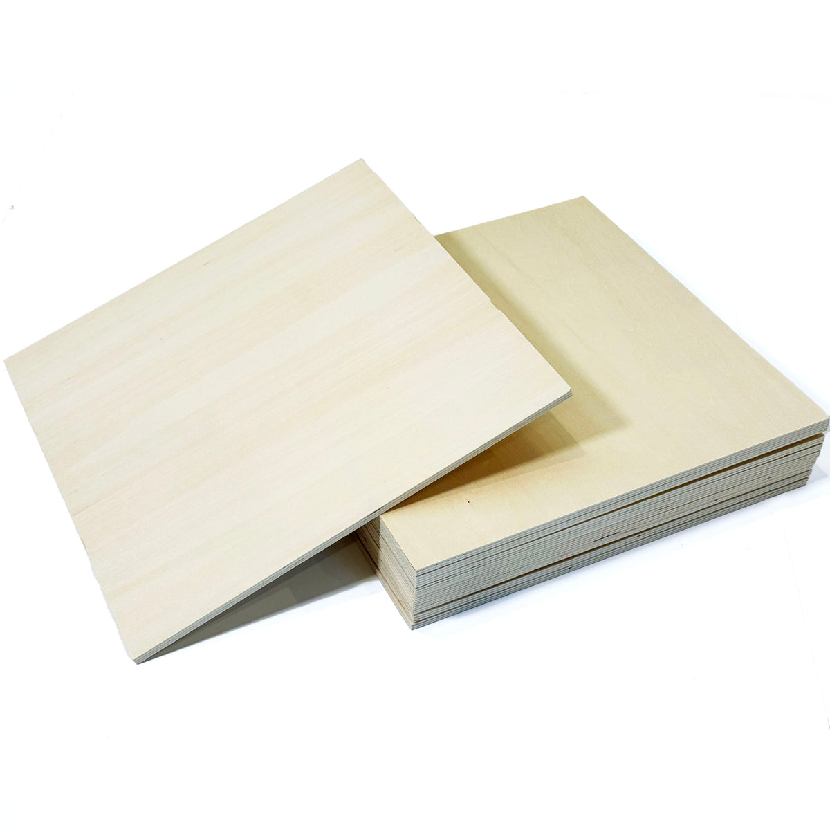 Maker Boards Colors Line Of Double Sided Painted 1/8" Basswood Plywood Sheets, 12x12 Inches, 1/16th And 1/8th Thickness, 17 Colors Available, Laser