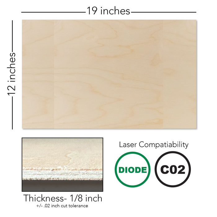 Finished Baltic Birch, 1/8 Inch, B/BB Grade