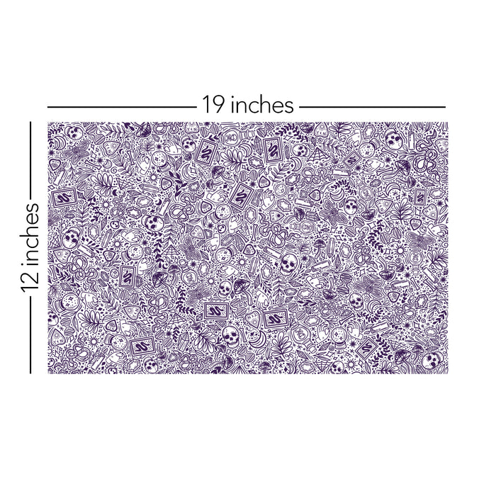 171/ Samantha's Doodles Bewitched Purple COLORboard