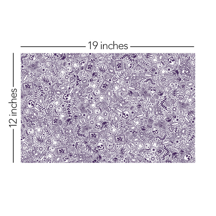 171/ Samantha's Doodles Bewitched Purple COLORboard