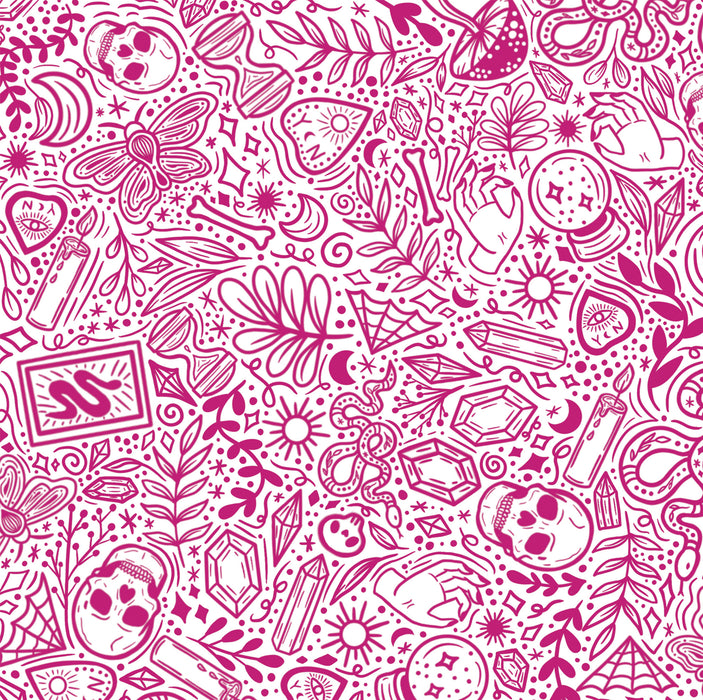 172/ Samantha's Doodles Bewitched Pink COLORboard