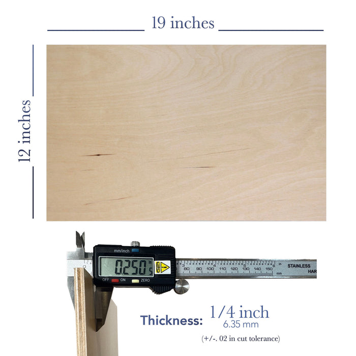 Baltic Birch 1/4 Inch, Hand Selected, No Patches, Unfinished