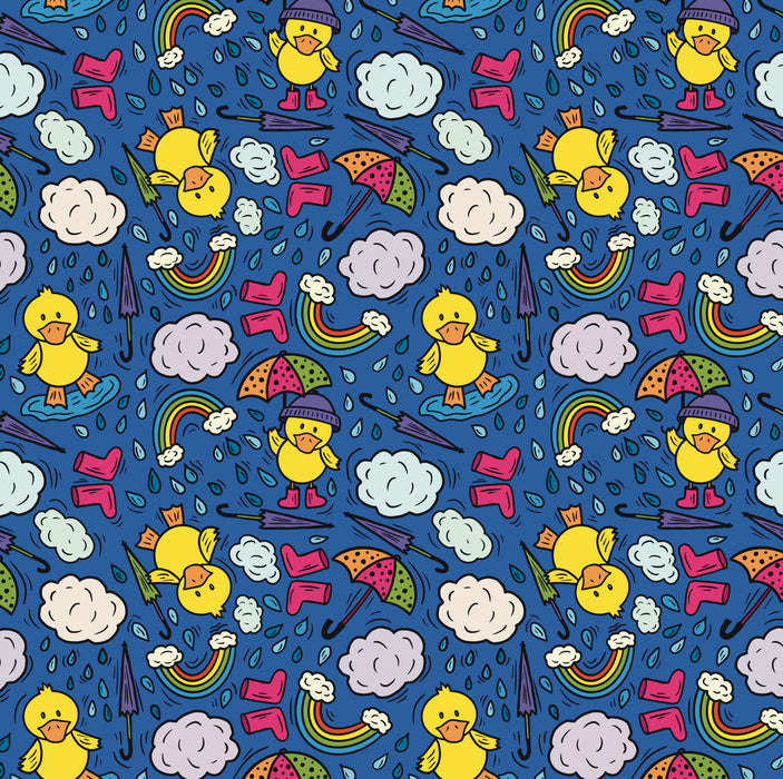216/ Samantha's Doodles Blue Duckies COLORboard