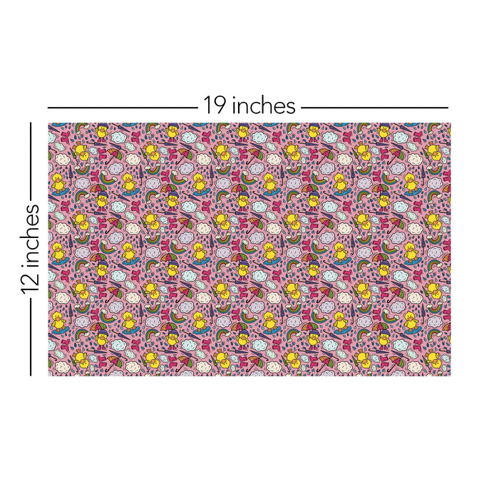 218/ Samantha's Doodles Pink Duckies COLORboard