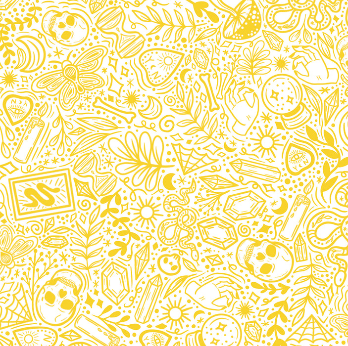 220/ Samantha's Doodles Bewitched Yellow COLORboard