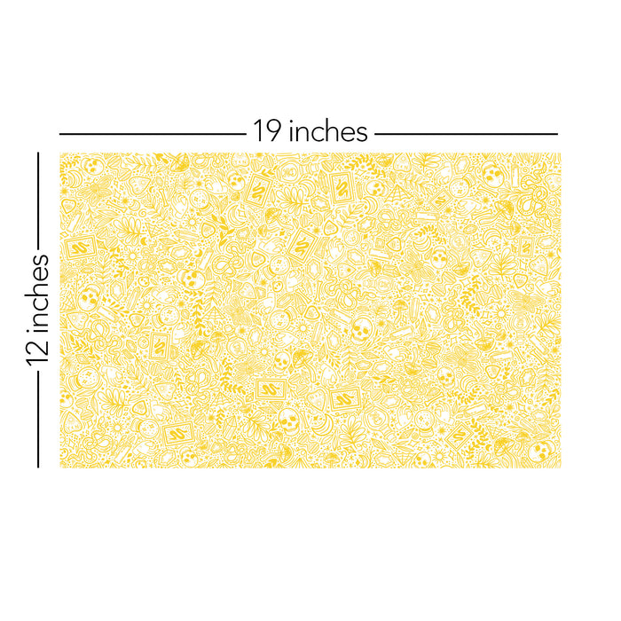220/ Samantha's Doodles Bewitched Yellow COLORboard