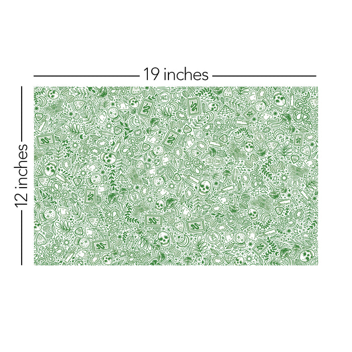 221/ Samantha's Doodles Bewitched Green COLORboard