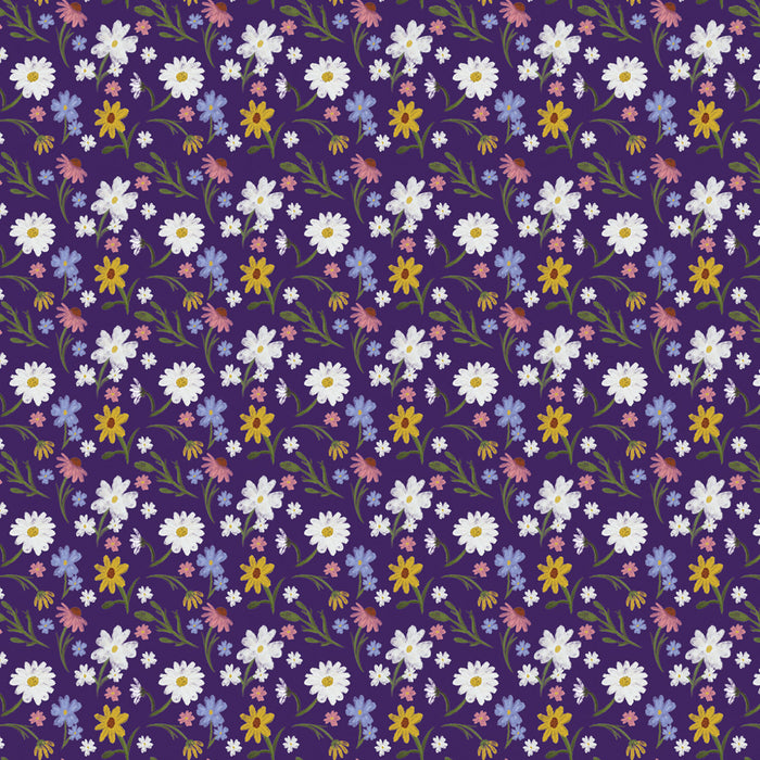 250/ Kris the Creative Flowers on Purple Micro COLORboard
