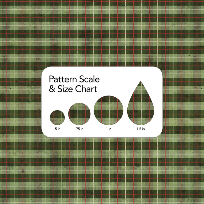 254/ Distressed EverGreen Plaid COLORboard
