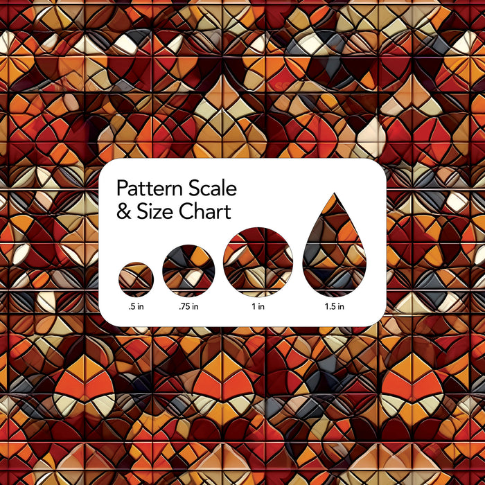 279/Orange Stained Glass Tiles COLORboard