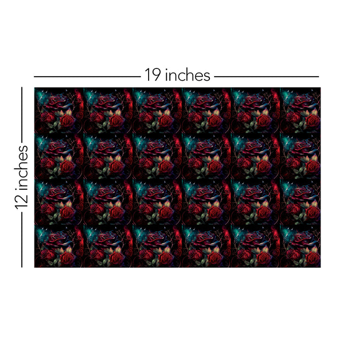 301/ Gothic Red Blue Roses COLORboard