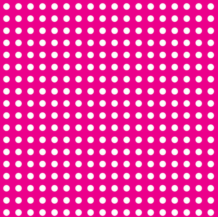 308/ Pink White Iconic Polka Dots COLORboard