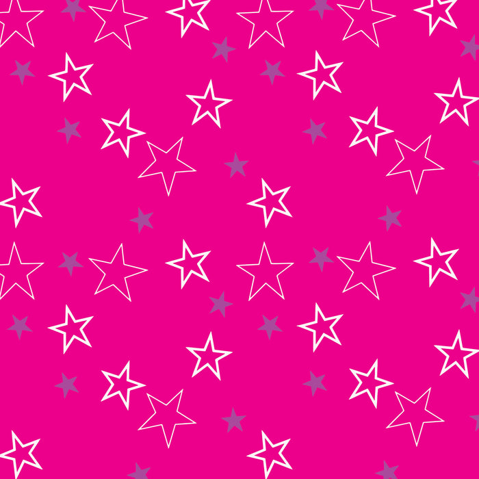 318/ Iconic Hot Pink Stars  COLORboard