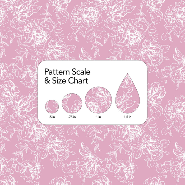 366/ Samantha's Doodles Pink & White Floral COLORboard
