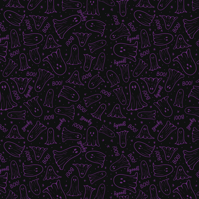 390/ Samantha's Doodles Purple Mini Ghosts COLORboard