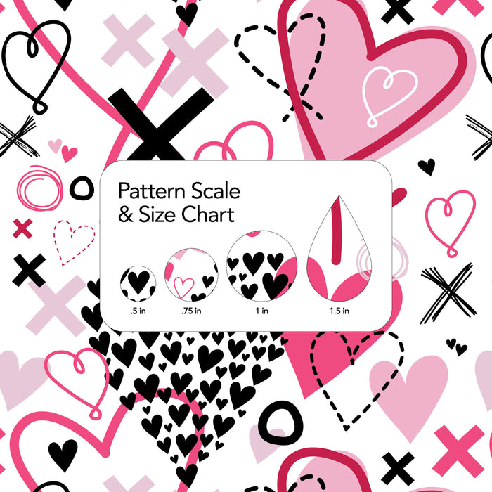 403/ Valentine Abstract Hearts COLORboard