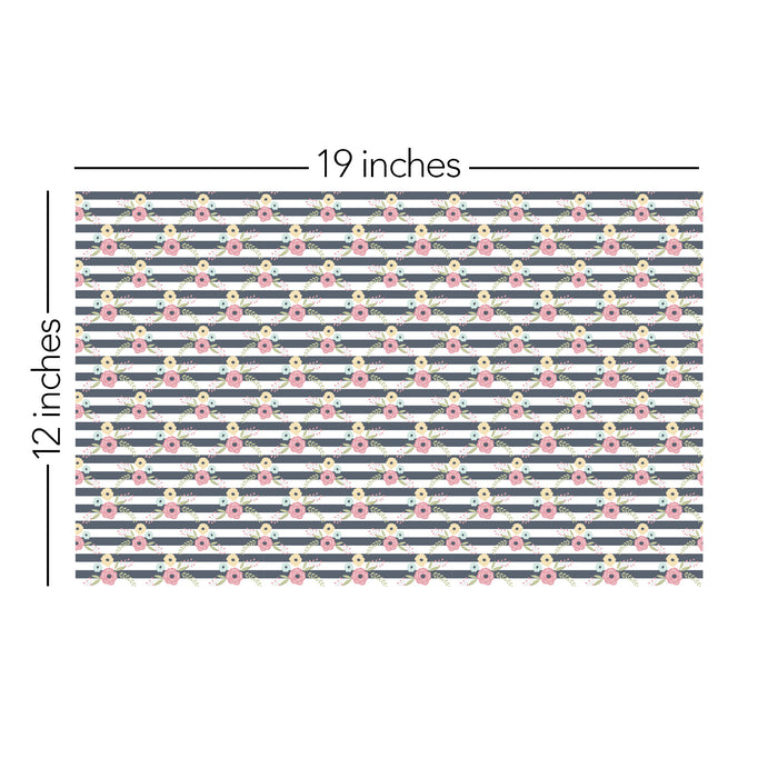 426/ Pink Posies Stripes COLORboard