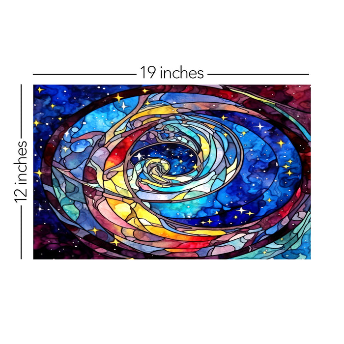 454/ Galaxy Spiral Glass COLORboard