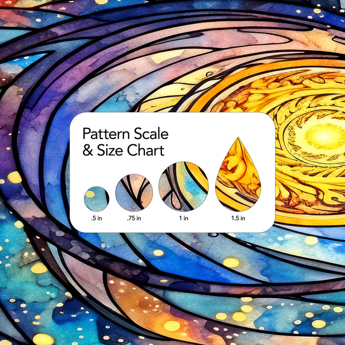 459/ Sun Galaxy Spiral Glass COLORboard