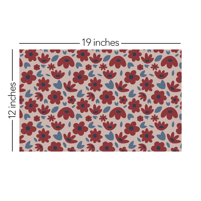 554/ AllNattyG Red and Blue Flowers COLORboard