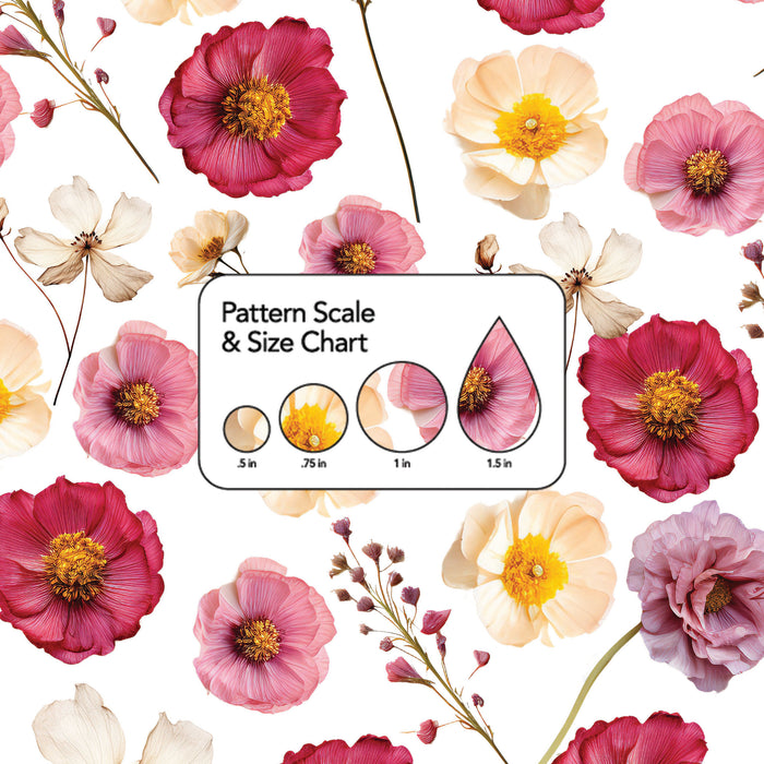 552/ Pressed Flowers Reds COLORboard