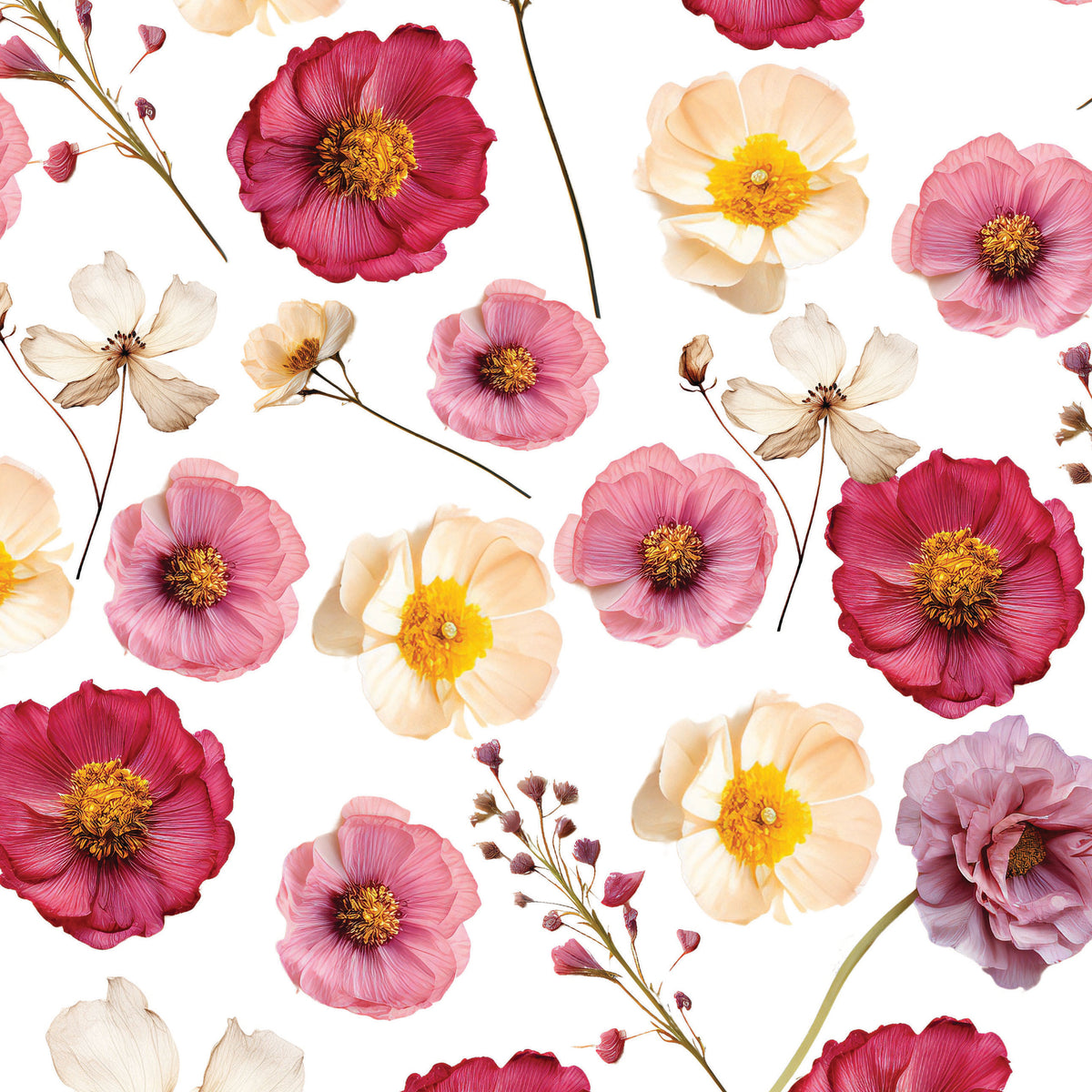 552/ Pressed Flowers Reds COLORboard — Craft Closet