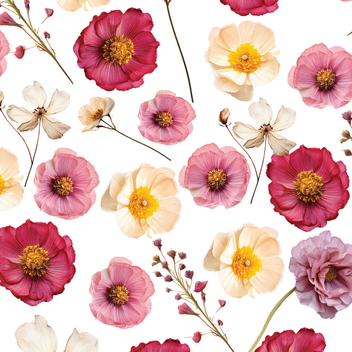 552/ Pressed Flowers Reds COLORboard